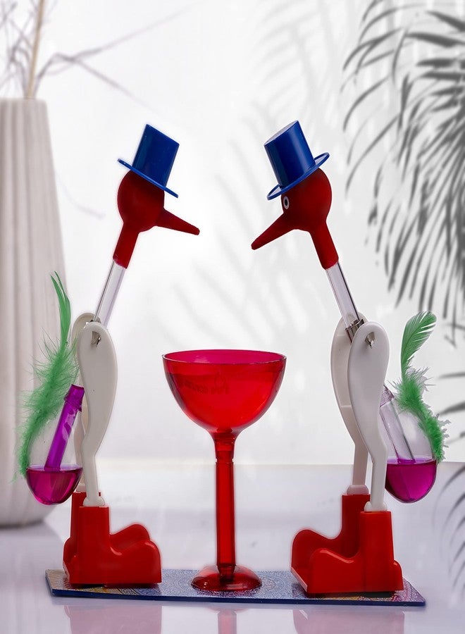 MANGO PIE Drinking Bird Perpetual Motion Science Toy | Classic Dippy Bird Physics Experiment | Educational STEM Desk Toy | Office & Home Decor Gift - Image 1